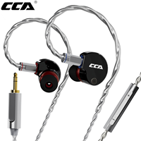 CCA Phoenix HiFi Earphones Dynamic Drive LCP Diaphragm Earphones Noise Cancelling Replaceable 2PIN Cable Gaming Wired Earphone
