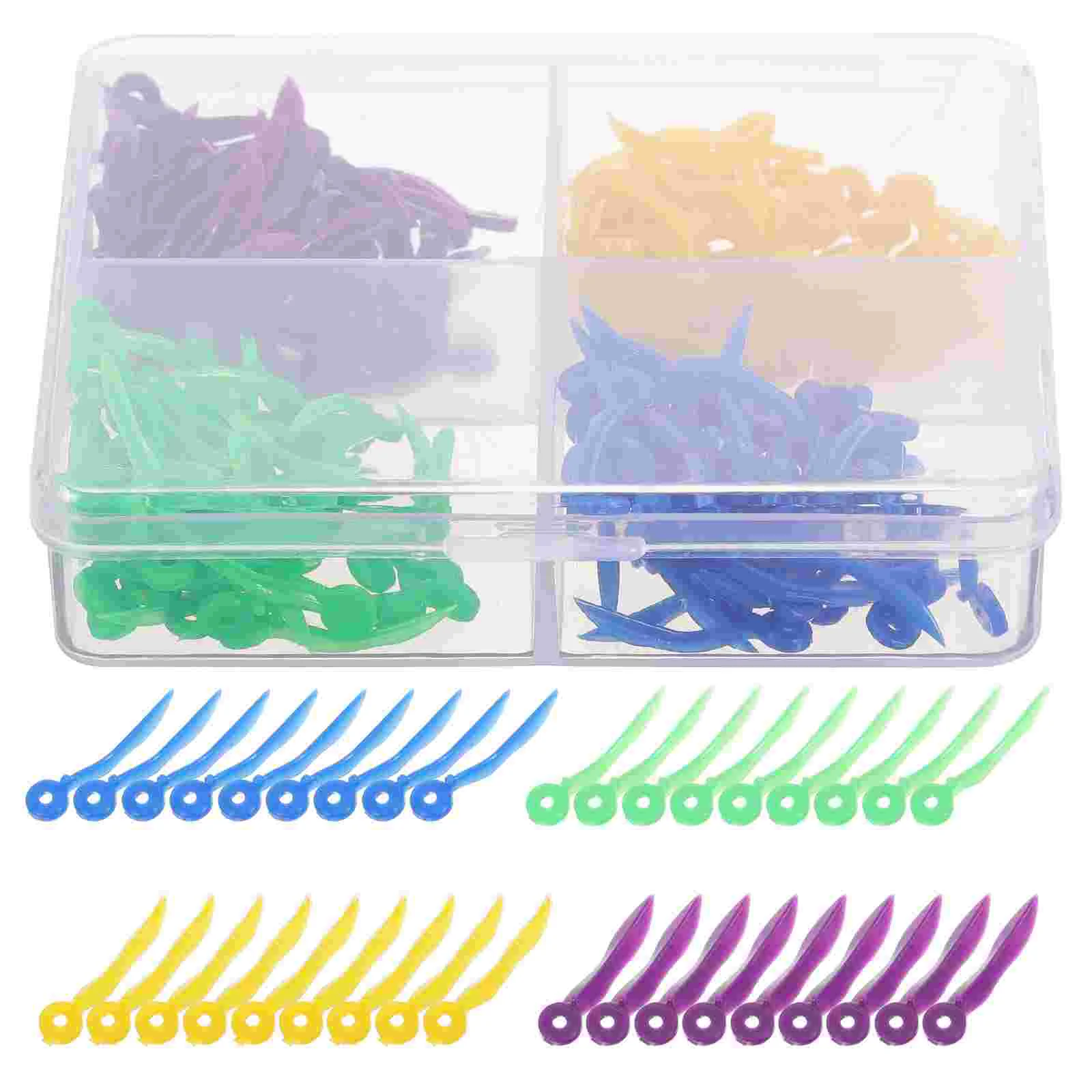 

200 Pcs Dental Space Wedge Practical Wedges Plastic Small Safe with Holes Teeth Filling Supplies Fixing Outdoor