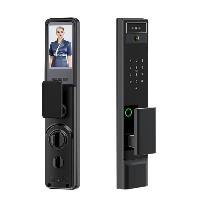

Fully Automatic Smart Lock Fingerprint Face Recognition WiFi Connectivity Aluminum Alloy Wood Door Home Security Cloud Storage