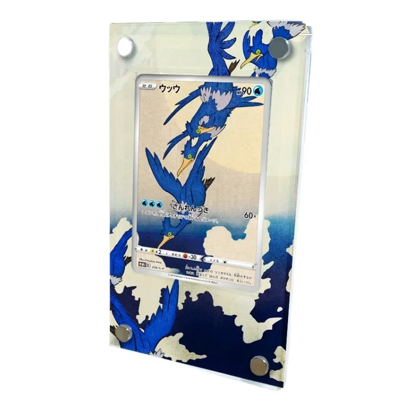 Présentoir de cartes de collection de personnages cancers Pokemon Cramorant, acrylique, arc-en-ciel, peinture, brique coincée, anime, irritation, jeux