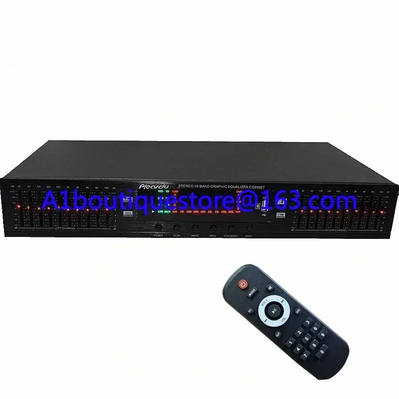 

EQ-898BT EQ-665BT HIFI Digital HD Stereo Preamplifier Equalizer Built-In USB Bluetooth Home Stage Equalizer Dual 10 Segments220V
