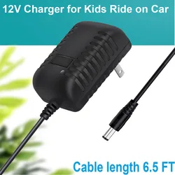 12V 1A Kids Powered Ride On Car Round Hole Charger for a Variety of Electric Baby Carriage Ride Toy Battery Supply Power Adapter