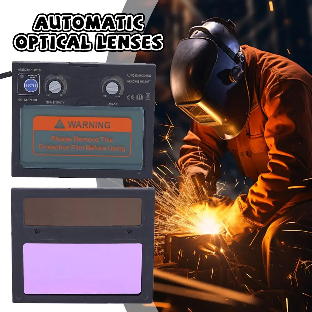 TX500C 110*90mm Solar Panel Welding Helmet Lens Welding Mask Auto Darkening Lens Tools Automatic optical lenses
