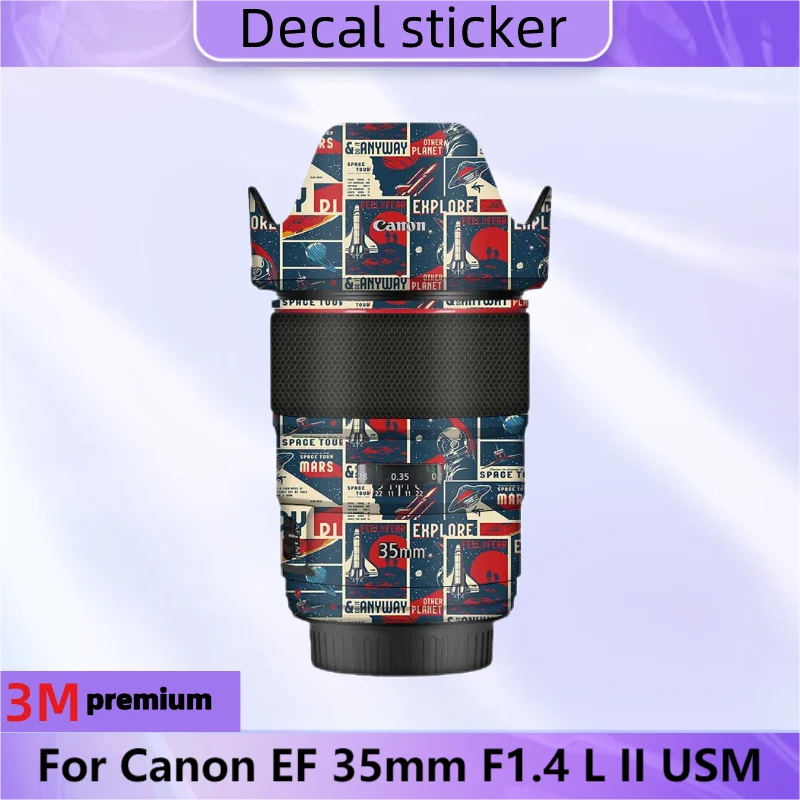 

For Canon EF 35mm F1.4 L II USM Anti-Scratch Camera Lens Sticker Coat Wrap Protective Film Body Protector Skin Cover F/1.4 F1.4L