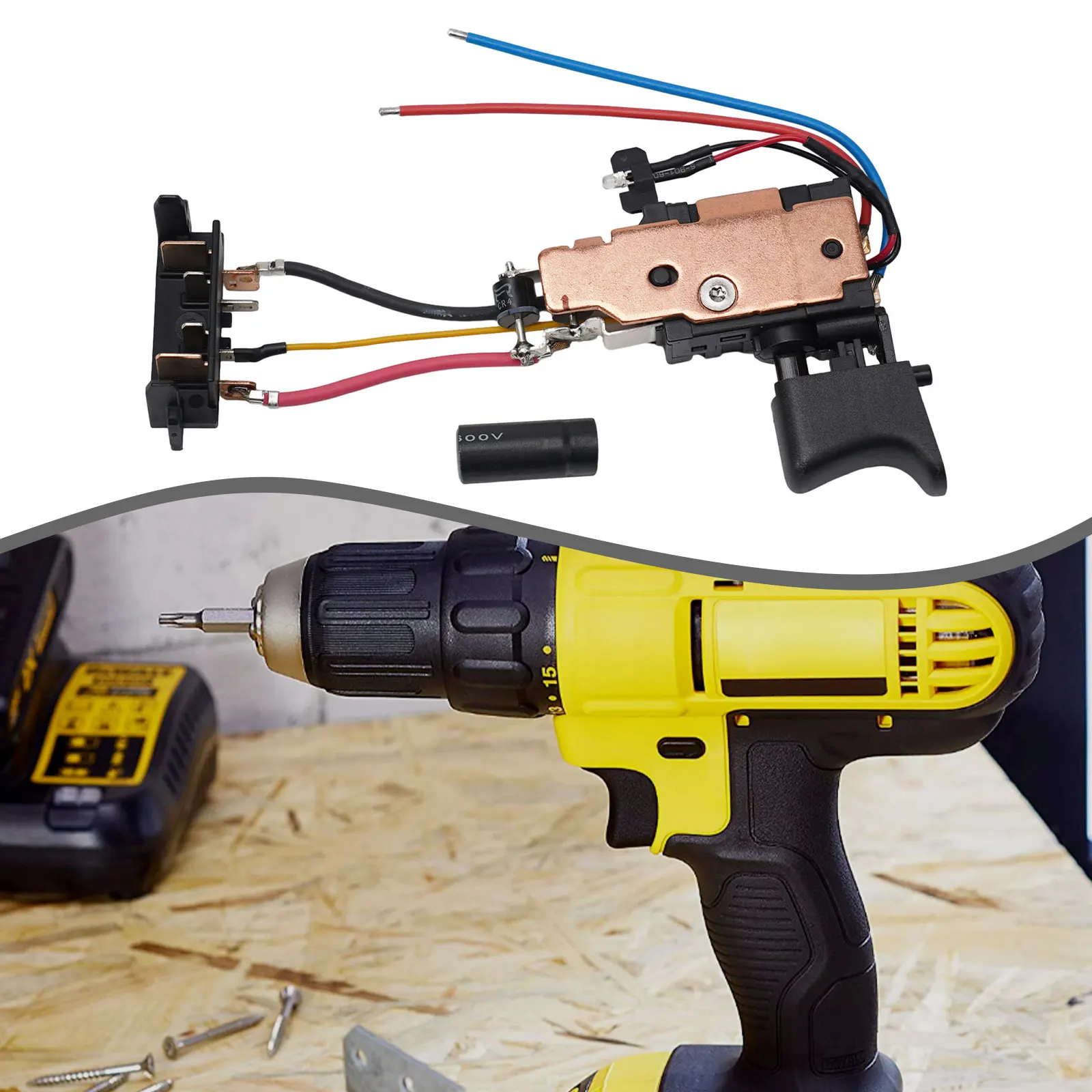 ameliorez-vos-performances-de-l'outil-electrique-avec-le-commutateur-n335379-compatible-avec-dcd771-pour-dcd771c2-type1-n279942-n337101