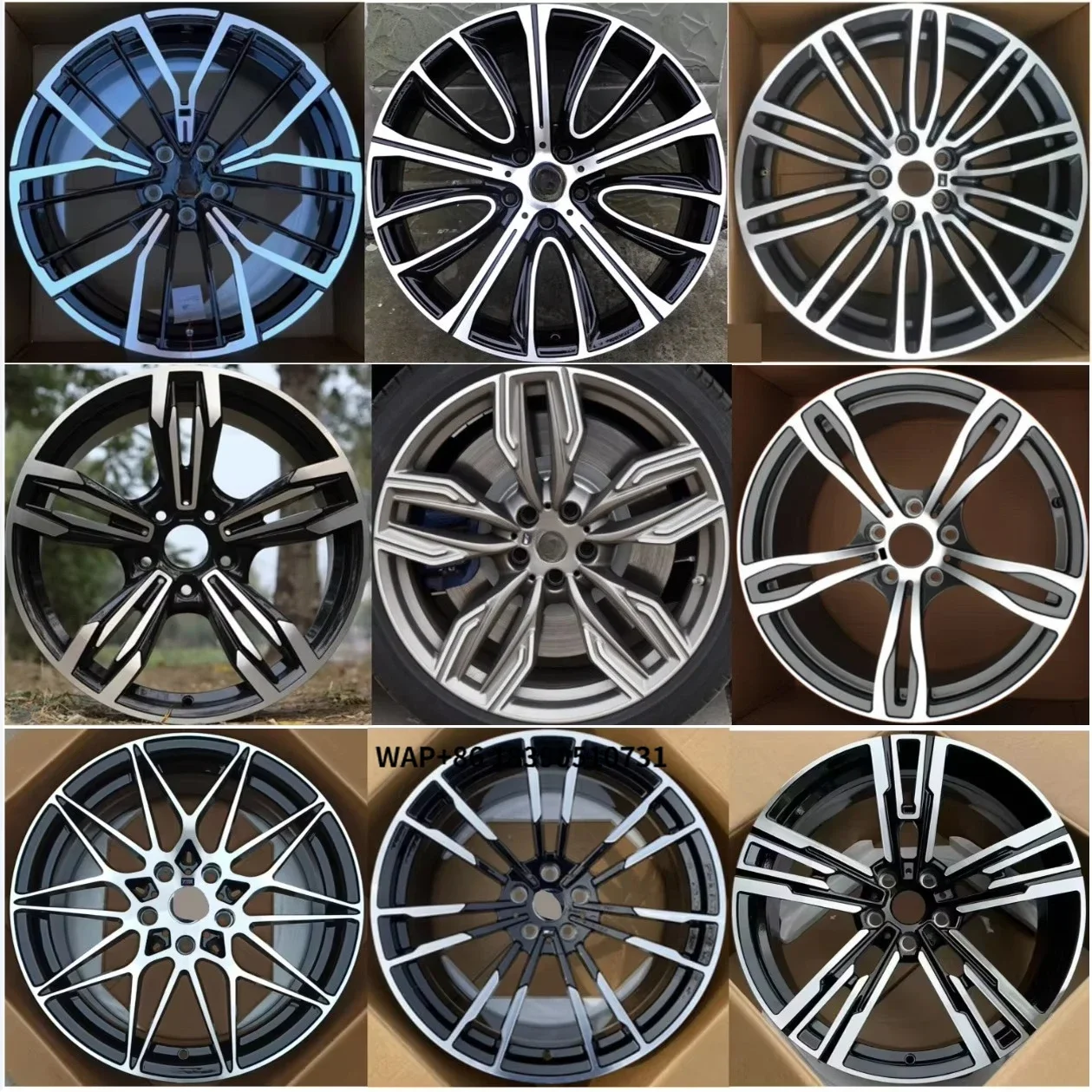 

Forged Alloy Wheel Hub with Mesh Design Chrome Finish New