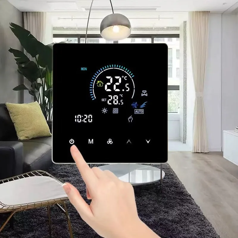 For Smart WiFi Programmable Thermostat Dual Function For Central AC And Underfloor Heating Energy Saving HVAC Controller