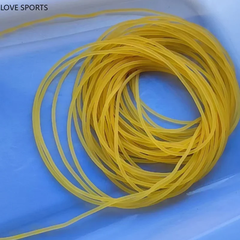 Nieuwe 20M Diameter 1.6 2.0 2.5 2.8 3.0mm Rubber Effen Elastische Rubberen Lijn voor Vissen Traditioneel Niveau Ronde Elastisch Touw voor Mannen