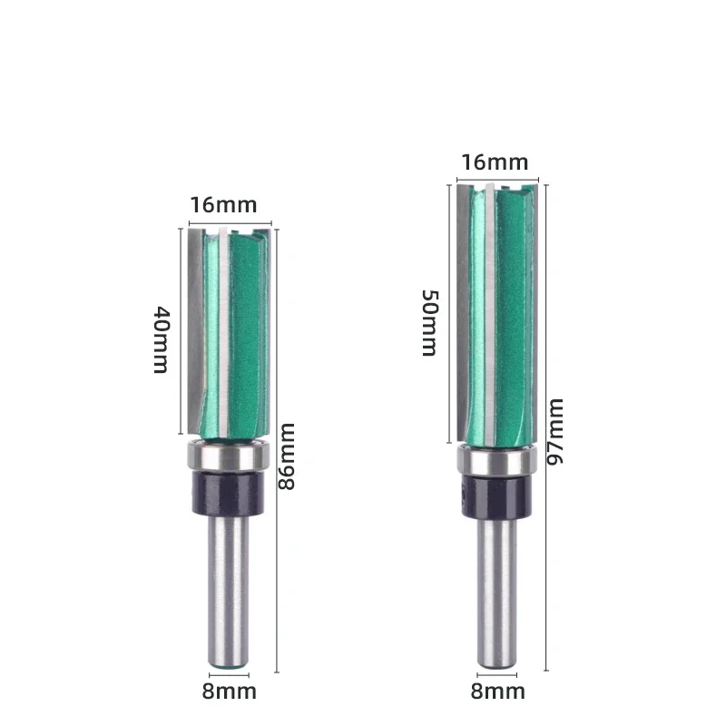 Allsome 8MM 12MM Shank 4 Pattern Bit Router Bit Woodworking Milling Cutter For Wood Bit Face Mill Carbide Cutter End Mill