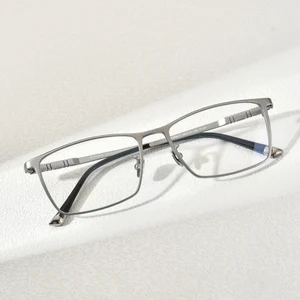 Fonex Herren -Titangläser Rahmen Square Gläses 2020 Herren klassisch komplette Brille F85641 9 Hauptverkäufe Titanio männlicher Klassenrahmen - №3