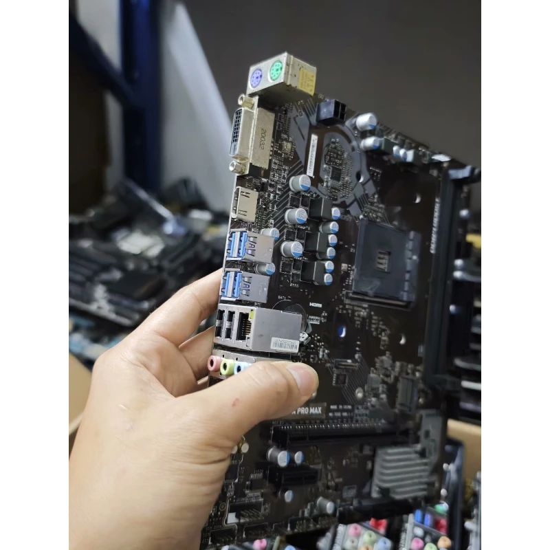 used for MSI B450M A PRO MAX AM4 Motherboard Used Original Pull Out mATX DDR4 Support 1 2 3 Gen AMD Ryzen CPU