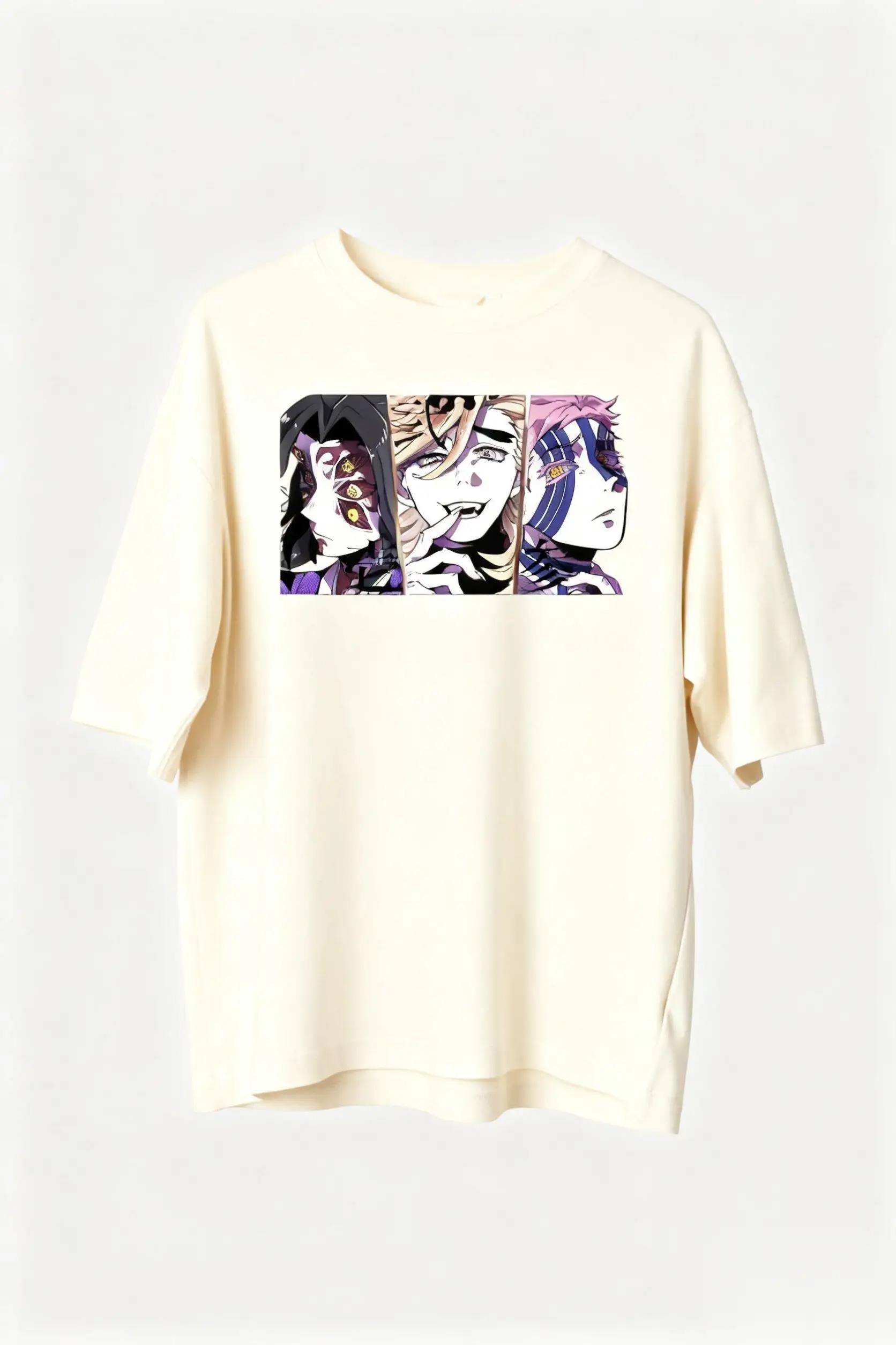 เสื้อยืดลายอนิเมะดาบพิฆาตอสูร สำหรับผู้ชายและผู้หญิง ฤดูร้อน 2026 ผ้าฝ้าย แขนสั้น สไตล์ลำลอง เสื้อสตรีทแวร์ ทรงโอเวอร์ไซส์ แฟชั่นคอสเพลย์