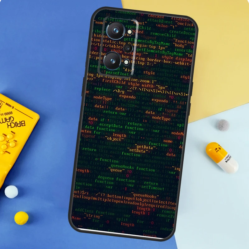 The Code design programmer Case For Realme 8 9 10 Pro Plus C11 C15 C30 C33 C35 C55 C21Y C25Y GT Neo 5 3 2 2T 3T Cover