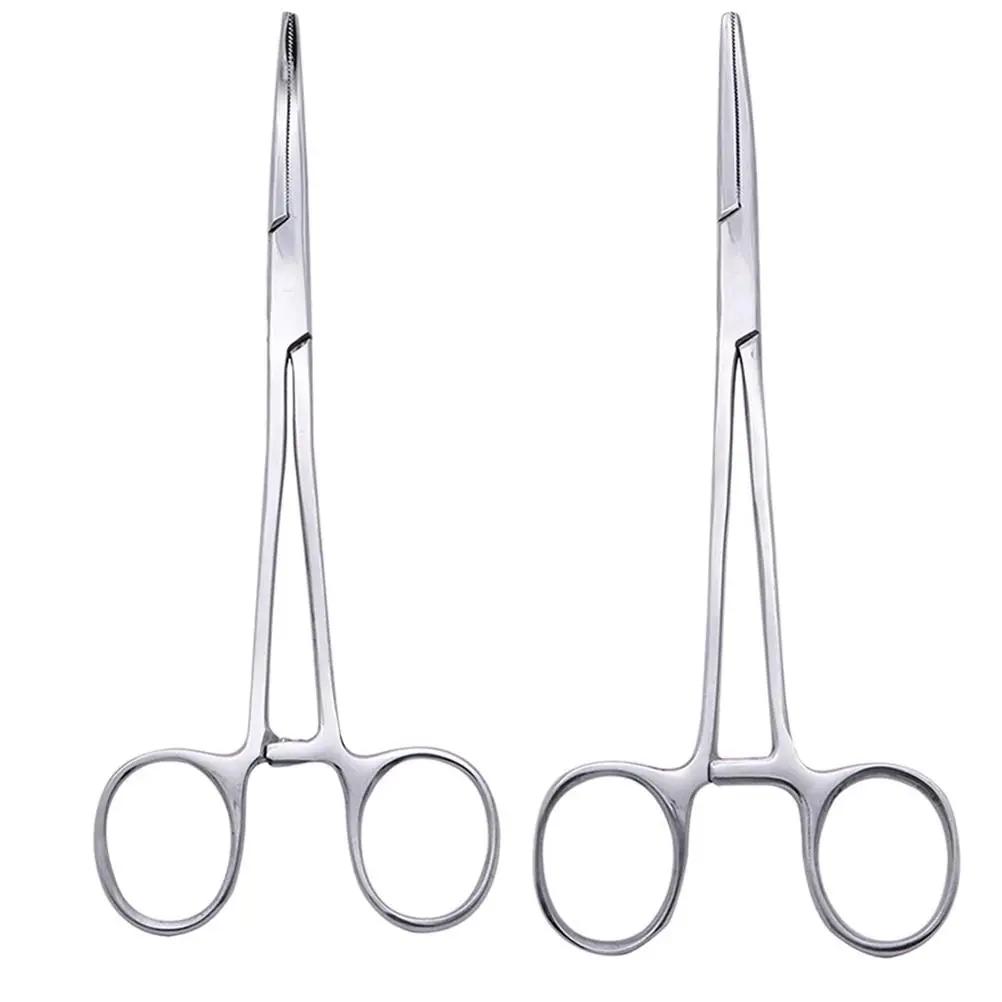 2Pcs Pet Zupfen Zange Edelstahl Epilieren Zange Schröpfen Zange Hund Pflege Werkzeug Blutstillende Zange Präzision Tipps