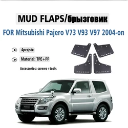 Front Rear 4pcs FOR Mitsubishi Pajero V73 V93 V97 Mud Flaps Guard Splash Mudguard Fender Mudflaps Car Accessories