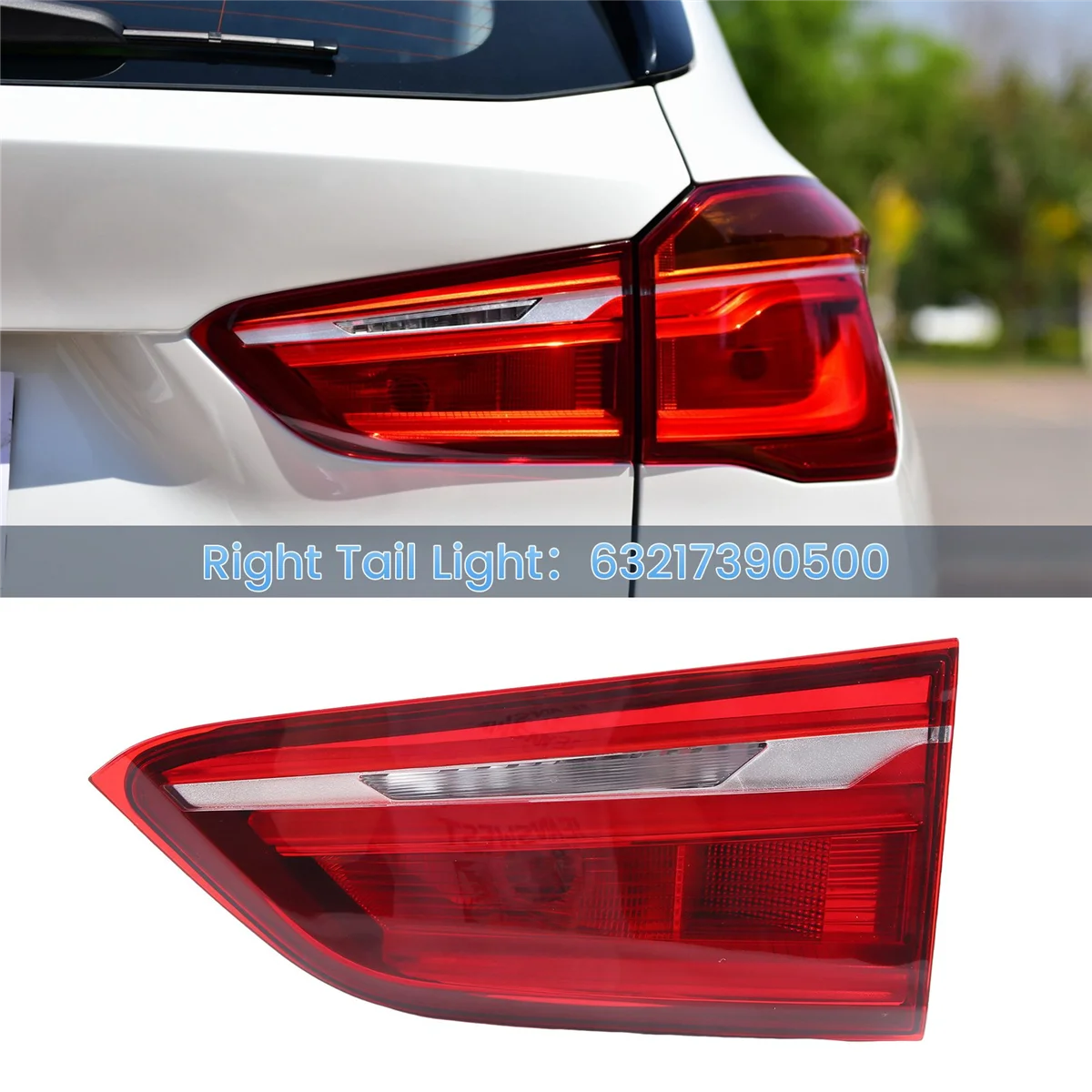 For BMW X1 F48 F49 2016-2019 Car Inner LED Tail Light Replace 63217390500 Right