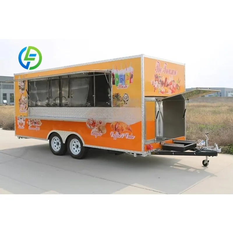 Customized High Quality Food Trucks And Customer Attraction Equipped With State of the Art Cooking Facilities