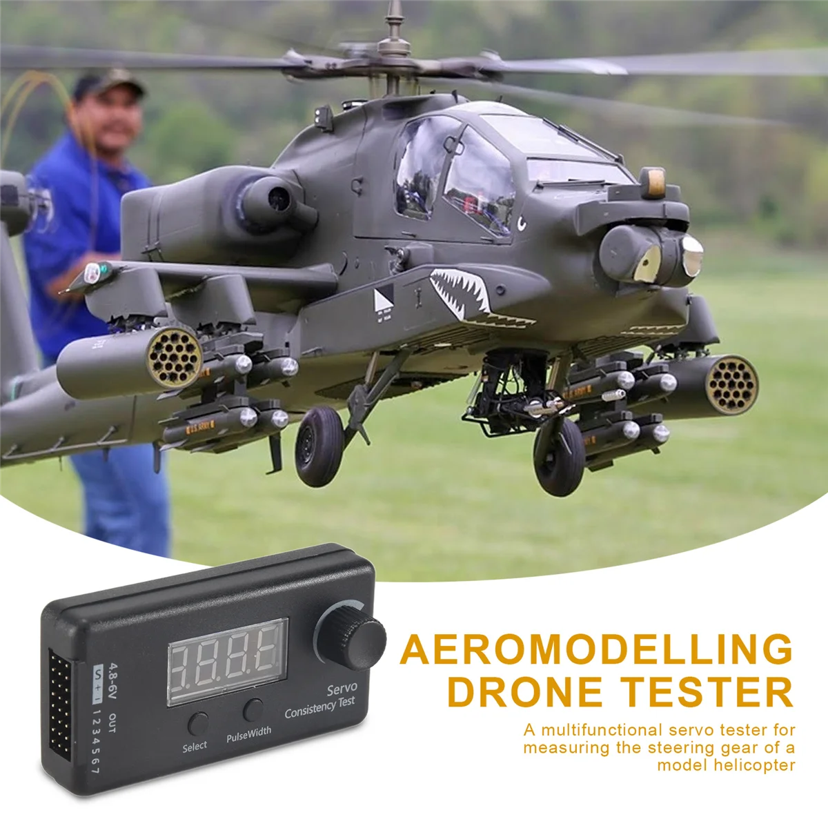 Mini 3 Modes Digital Servo/ESC Consistency Tester Steering Gear Measurement for RC Helicopter Airplane Car Tool