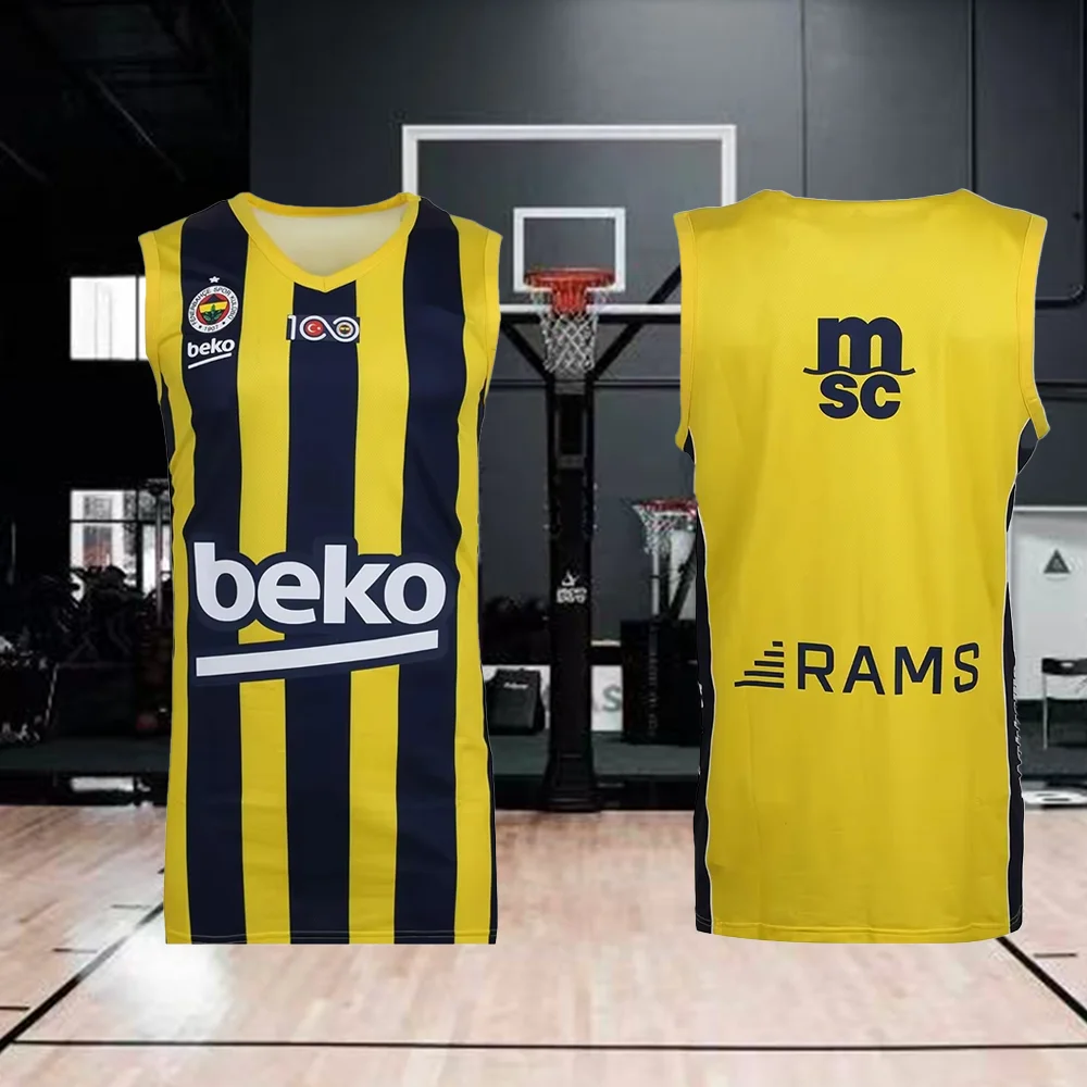

Men's Classic Basketball Training Vest European Basketball National Team Jersey Fashion 3D Printed Sports Fenerbahce Jersey