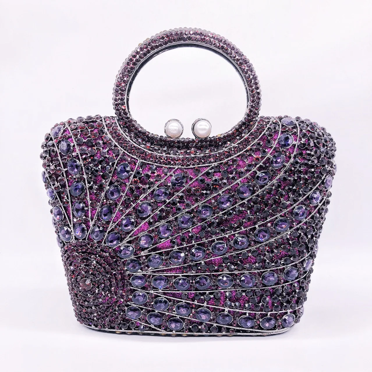

Diamond Dinner Vertical Shoulder Messenger Women's Bag Banquet Full Of Diamonds Bag Clutch Affordable Glitter Quilted Crossbody