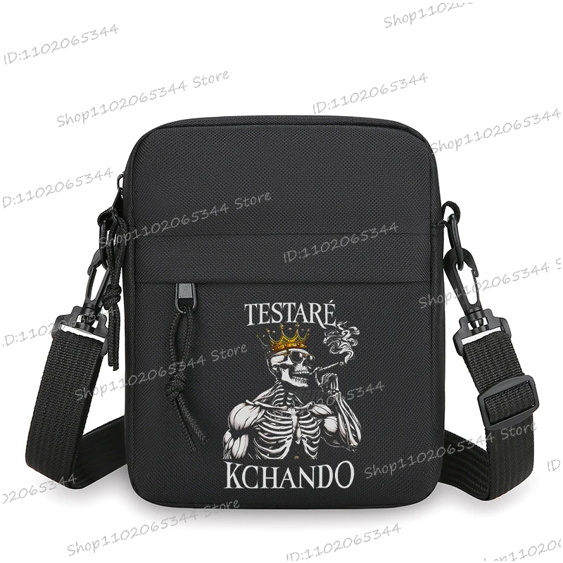 

Aesthetic Casual Skeleton Calacas Chidas Gym Mobile Phone Bag Nylon Shoulder Bag Multifunctional Crossbody Bags Women Handbag