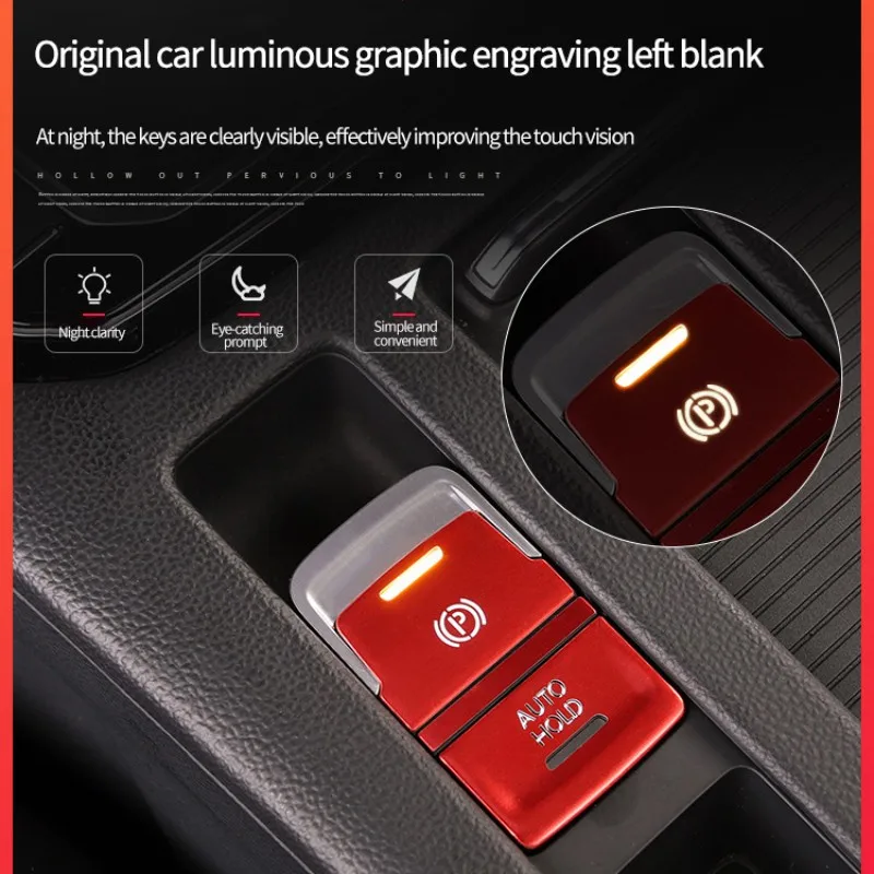 Car door unlocking button decorative sticker is suitable for Volkswagen VW new CC aluminum alloy interior button accessories