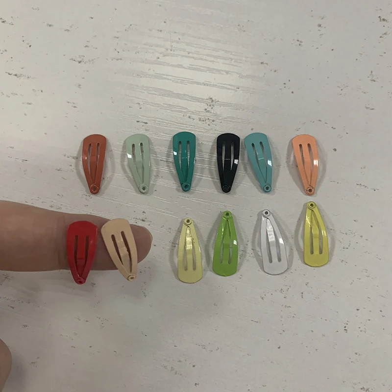 5PCS Cartoon Cute 2CM Color Baking Paint Mini BB Hair Pins Doll Accessories 1/6 1/12 OB11 Wig Clips DIY Decoration