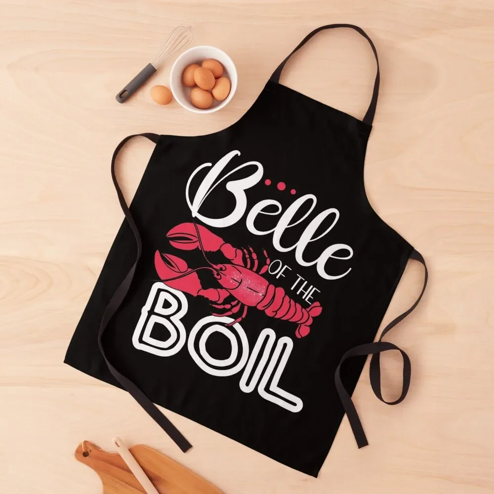 

Belle of The Boil Seafood Boil Party Crawfish Boil Shirt Apron Hairdressing Kitchen Supplies Idea Goods Kitchenware Apron