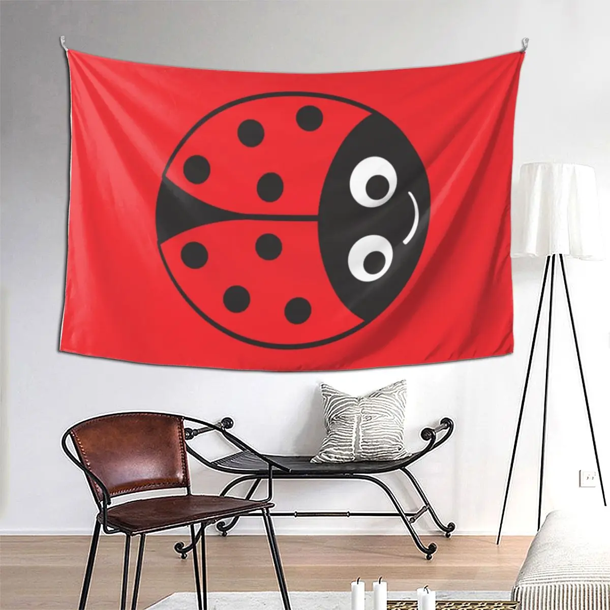 

Гобелен с божьей коровкой для девочек, забавный настенный гобелен, эстетическое украшение для дома, гобелены для гостиной, спальни, общежития