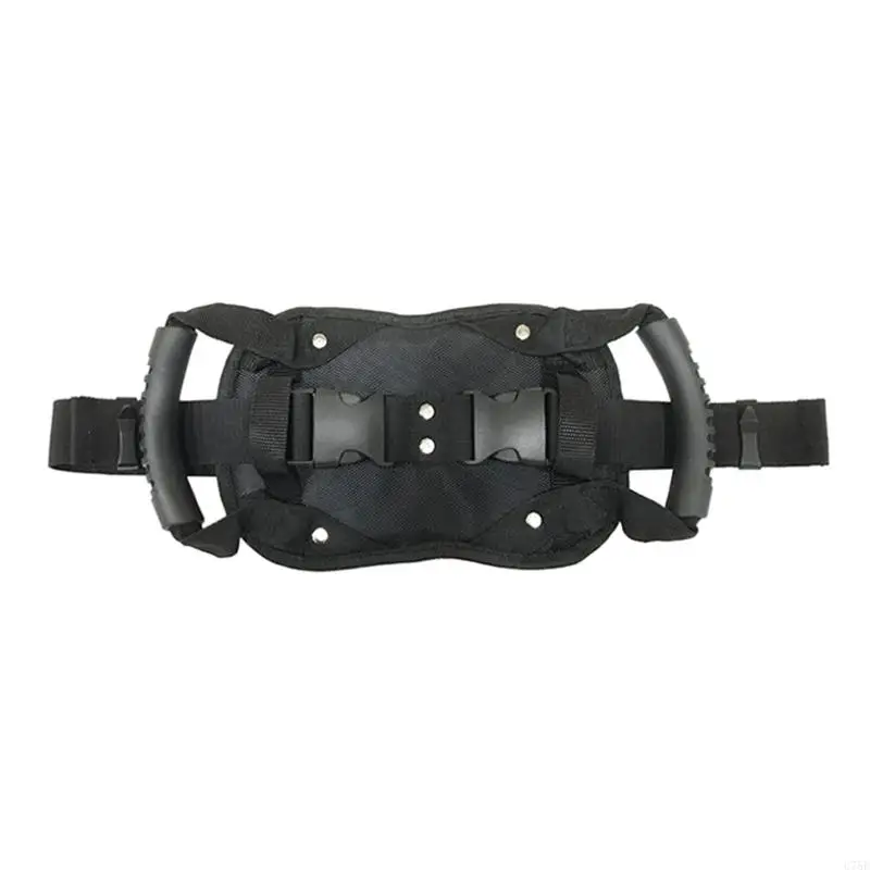 

U75E Motorcycle Waist Safety Belt Motorcycle Passenger Pillion Grab Handles Oxford