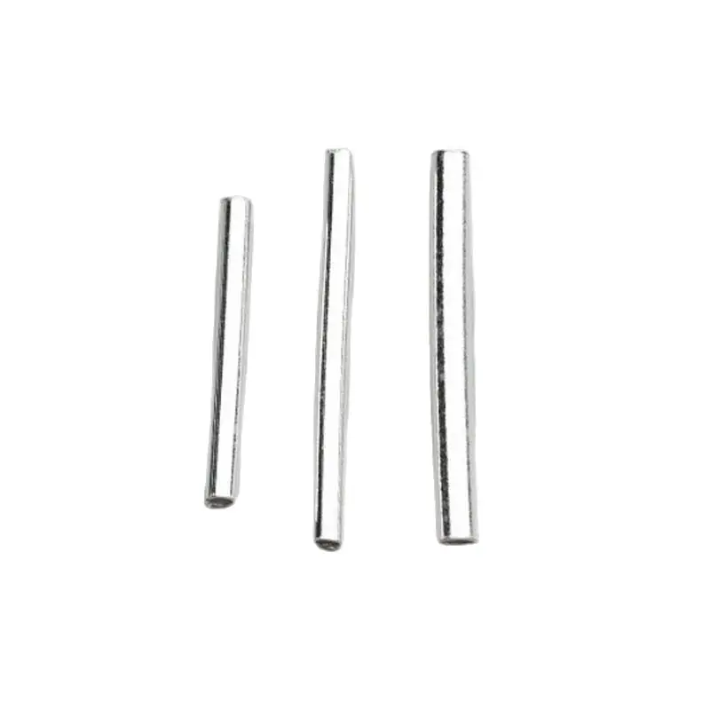 2pcs/lot 100% 925 Sterling Silver Long Tube Beads 15-20mm Bracelets Earrings Bangles Silver Beads Spacer DIY Jewelry Findings