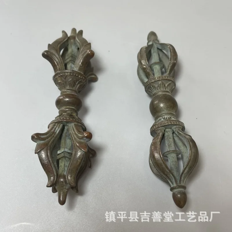 

Antique-style Horse Head Puba Vajra Pestle Three-Sided Puba Vajra Prong Decorative Ornament