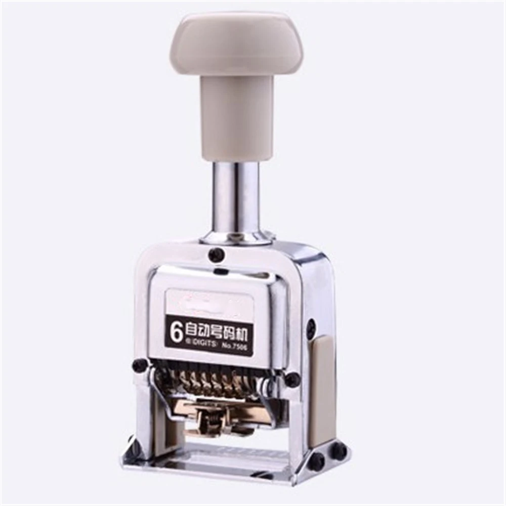 Number Machine 6 position automatic numbering machine into the number coding Page Chapter marking machine digital stamp