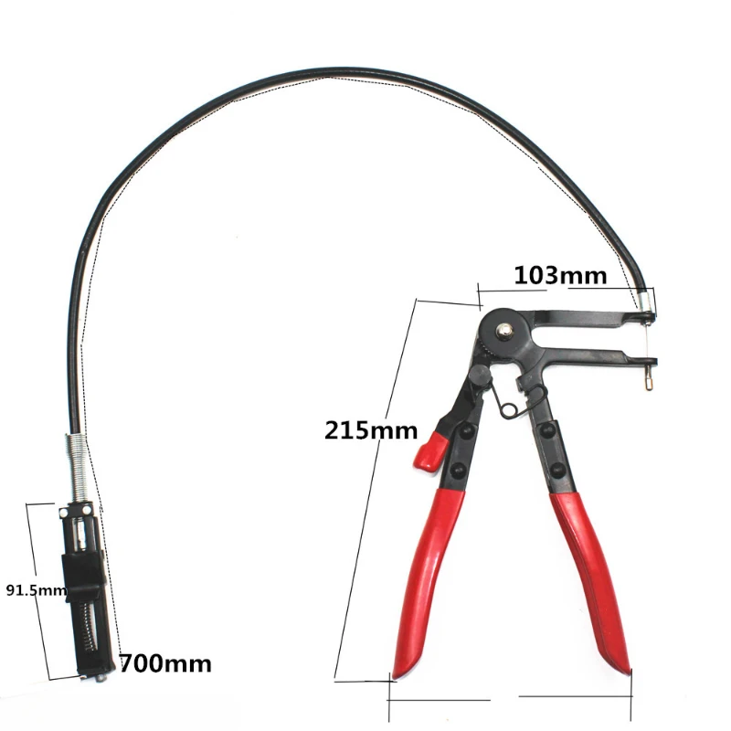 Car Water Pipe Clamping Pliers Bendable Auto Hose Clamps Straight Hose Bundle Clamp Pincers Auto Removal Repair Tools