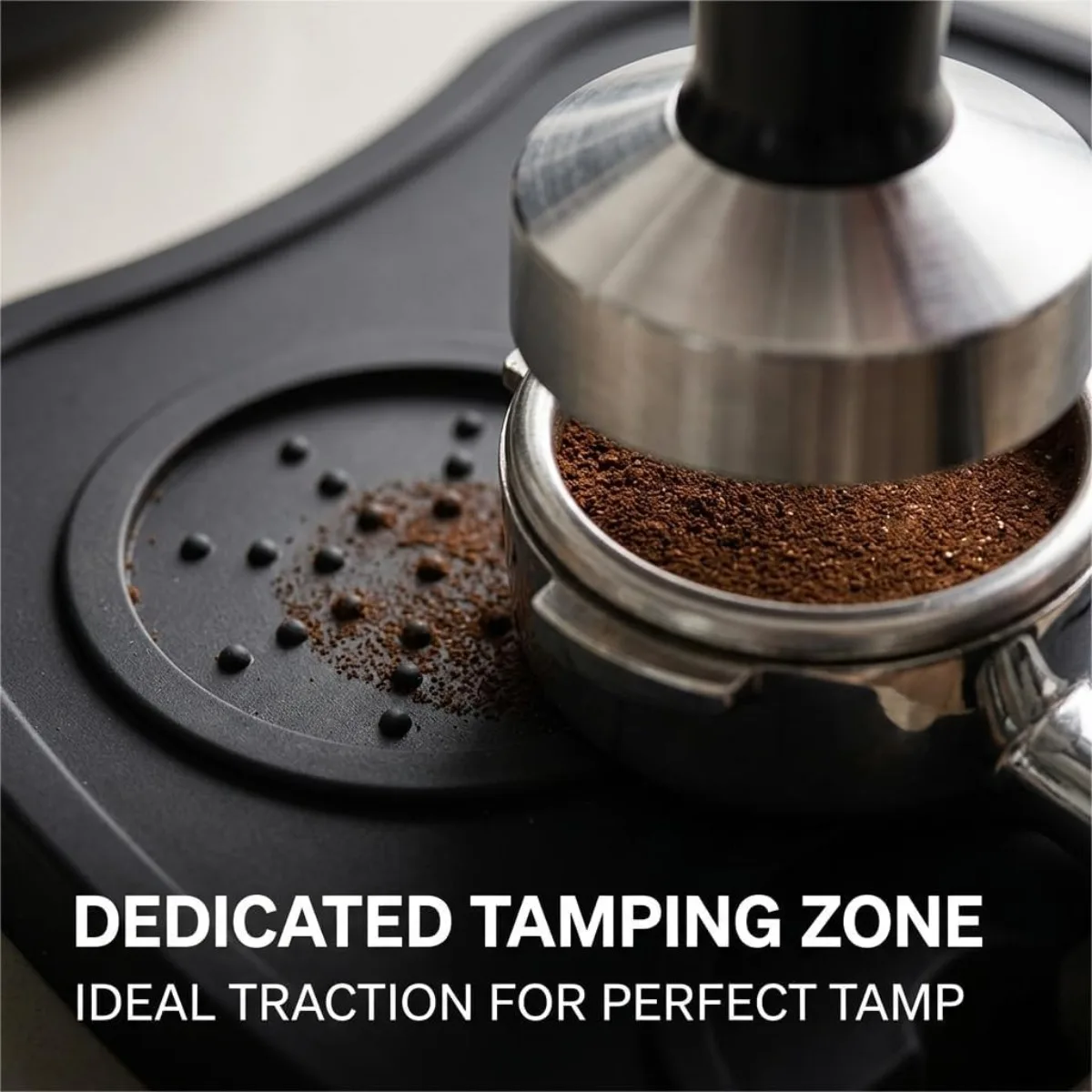 Coffee Press Mat Espresso Machine Accessories Bar Anti-Slip Silicone Coffee Tamper Mat for Countertop Protection Tool Home Use