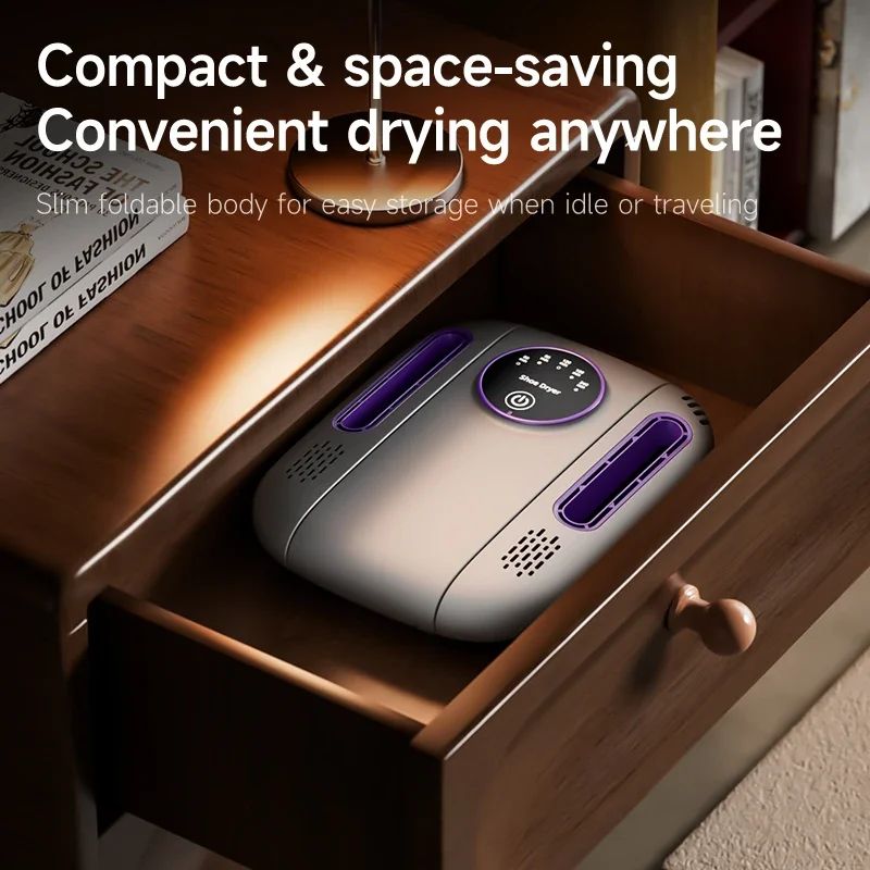 Lenovo Smart Thermostat Shoe Dryer Portable Foldable Odor Eliminator Timer Wireless Control Silent Fast Drying for Home Travel