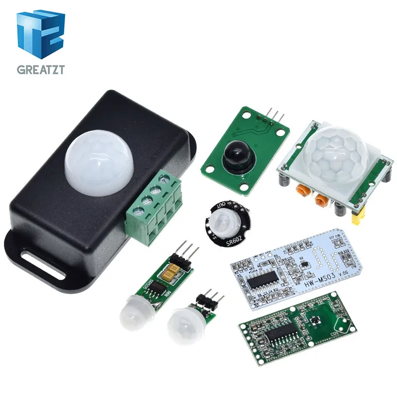 HC-SR501 HC-SR505 AM312 SR602 HW-MS03 Adjust IR Pyroelectric Infrared Mini PIR module Motion Sensor Detector Module For Arduino