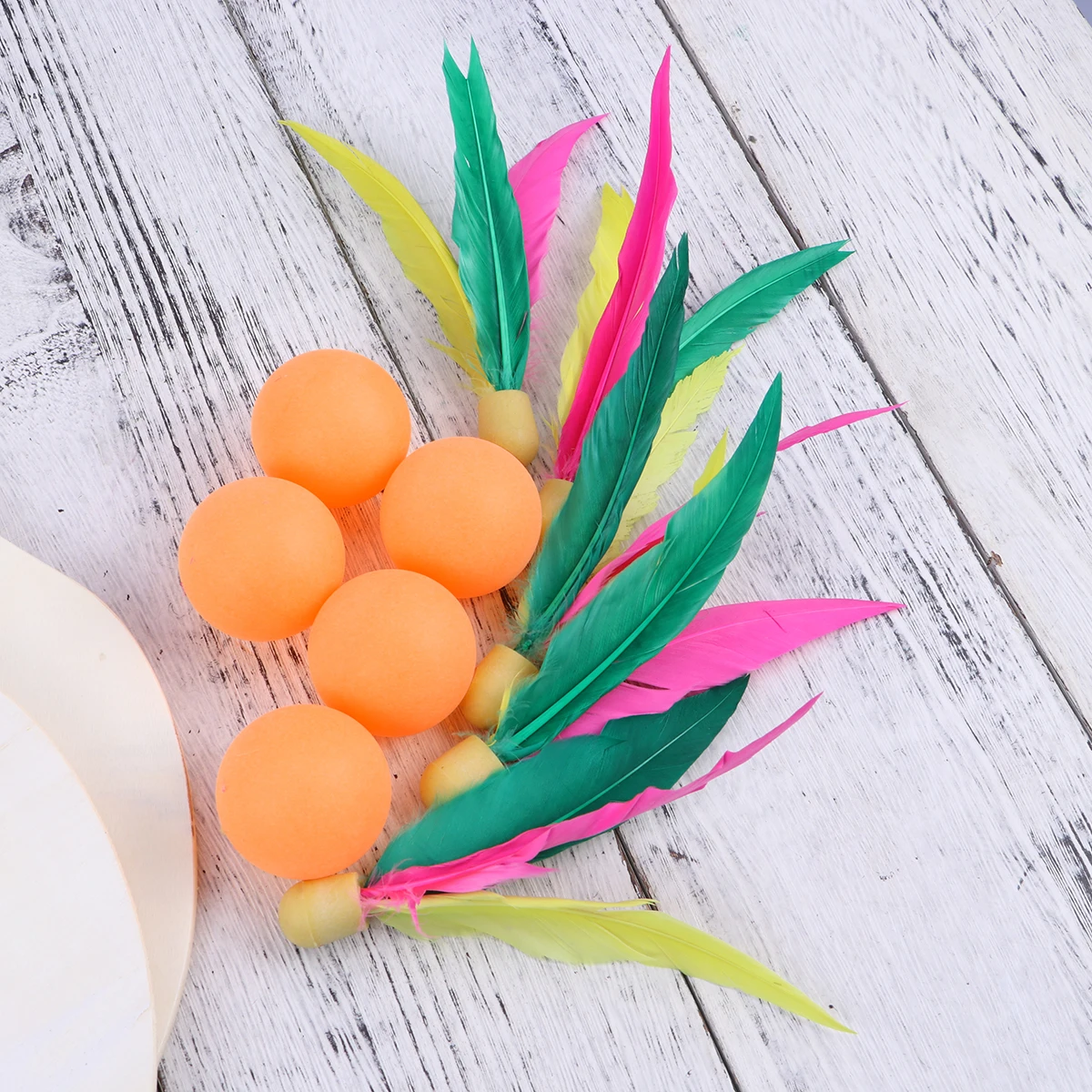 

Beach Paddle Ball Game Badminton Tennis Pingpong Beach Wood Racket Paddles Set Outdoor Racquet Game for Adults Kids