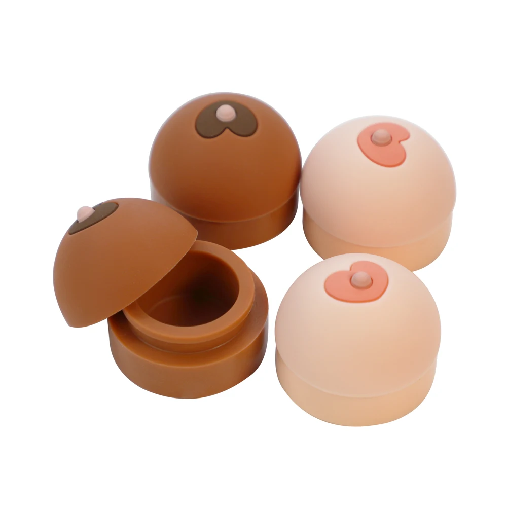 2024 1pcs 5ML Nipple Wax Jar silicone Wax Container Cosmetic Bottle Makeup Cream Case for Earrings Moisturizer Lip Balm