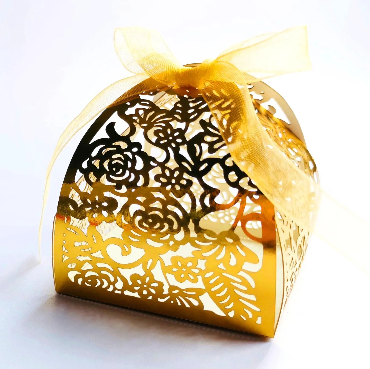25/50/100 Stück Laser Hollow Cut Hochzeit Süßigkeiten Boxen mit Dankeschön Tag Valentinstag Geschenk Schokolade Verpackung Box Party Gefälligkeiten – Detail 12