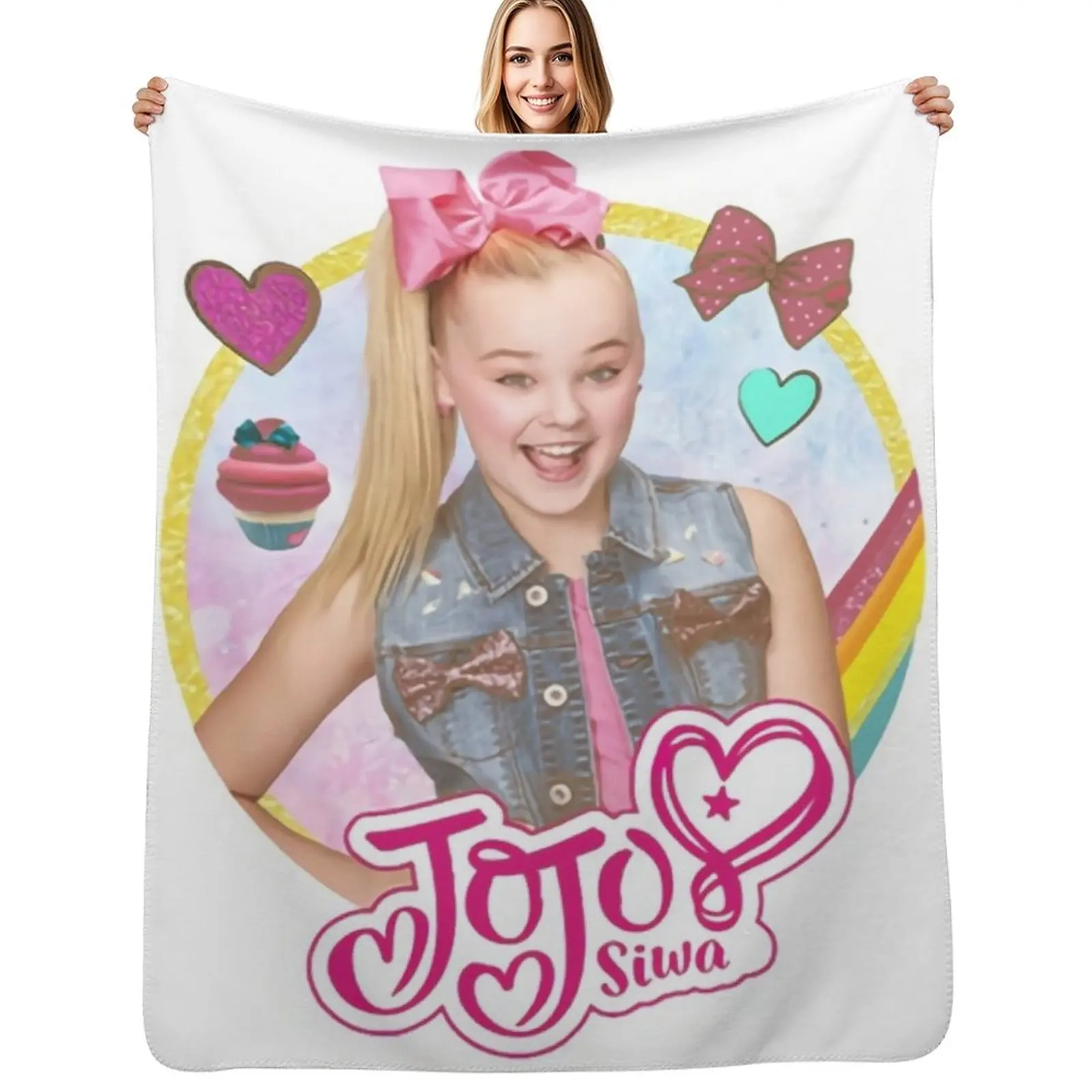 

jojo siwas Throw Blanket Personalized Gift Bed Fashionable Blankets