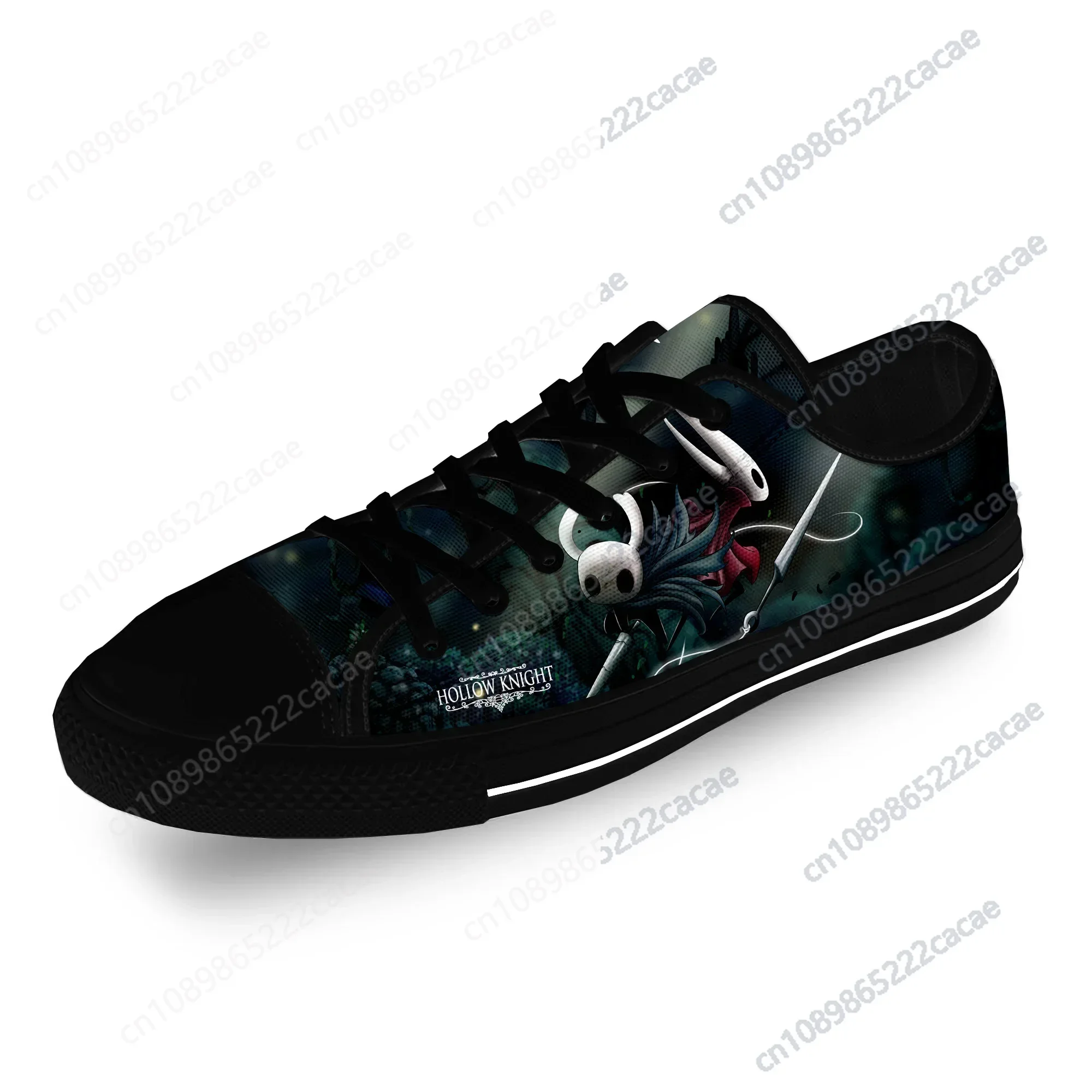 

Cartoon Game Ghost Hollow Knight Casual Cloth Fashion 3D Print Low Top Canvas Shoes Men Women Lightweight Breathable Sneakers