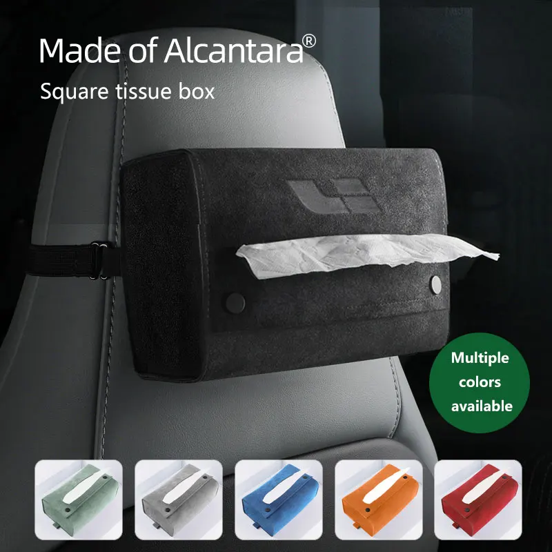 Araba doku kutusu emme kağit kutu kol dayama kutusu sandalye geri asılı sabit lider için IDEAL bir L9 L8 L7 çok fonksiyonlu mendil çantası