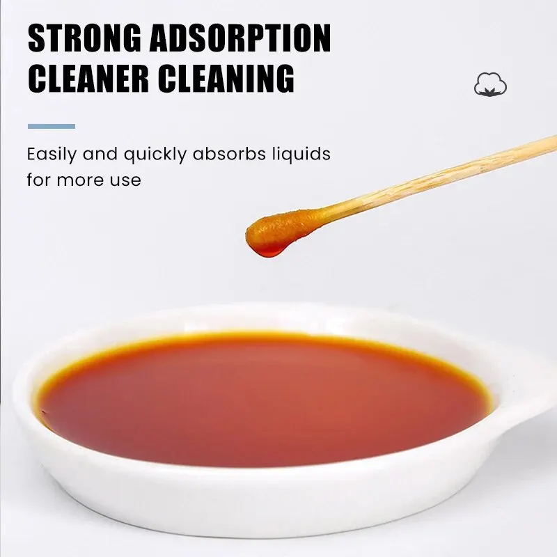 100 chiếc mỗi gói, 5 gói, tăm bông hai đầu, tăm bông cho bé, que làm sạch tai, dụng cụ làm sạch lành mạnh