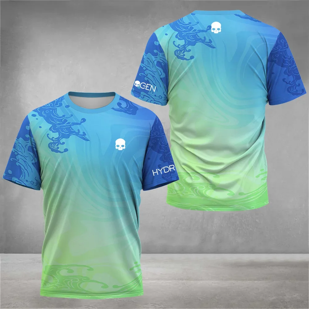 High Quality Unisex Printed Tennis T-Shirt Summer Quick-Drying Badminton T Shirts 2024 Casual Loose Men's Short Sleeve Clothing