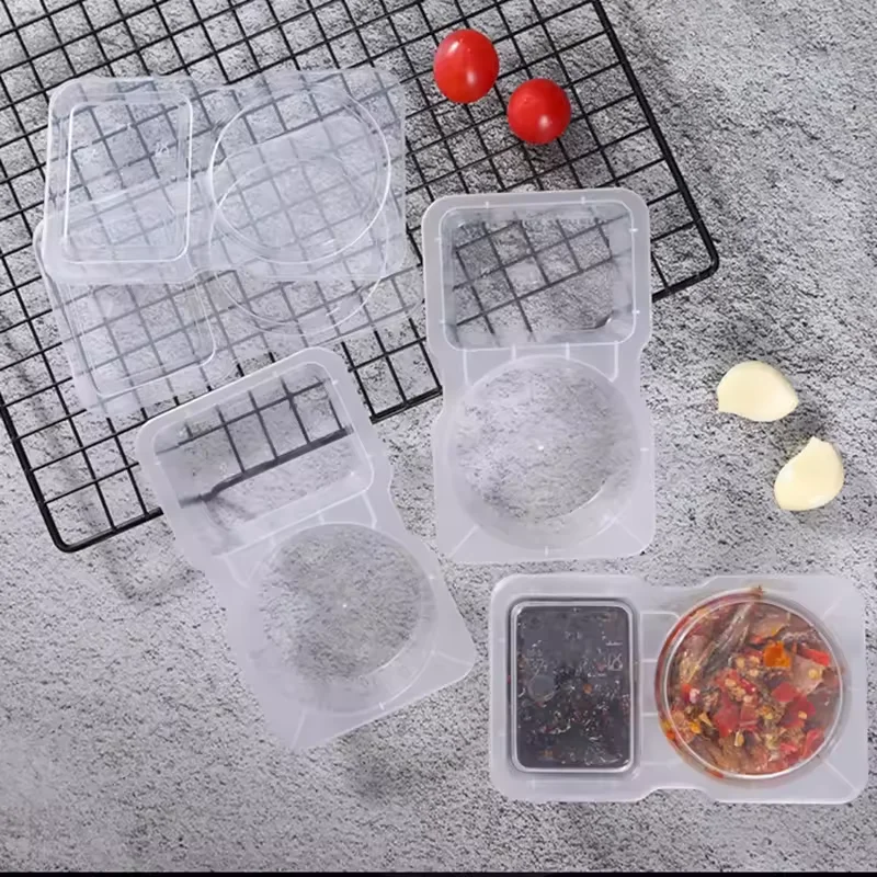 10/20/40PCS Divider Seasoning Container With Lid Boxes Outdoor Camping Picnic Vegetable Fruit Tools Family Restaurant Available