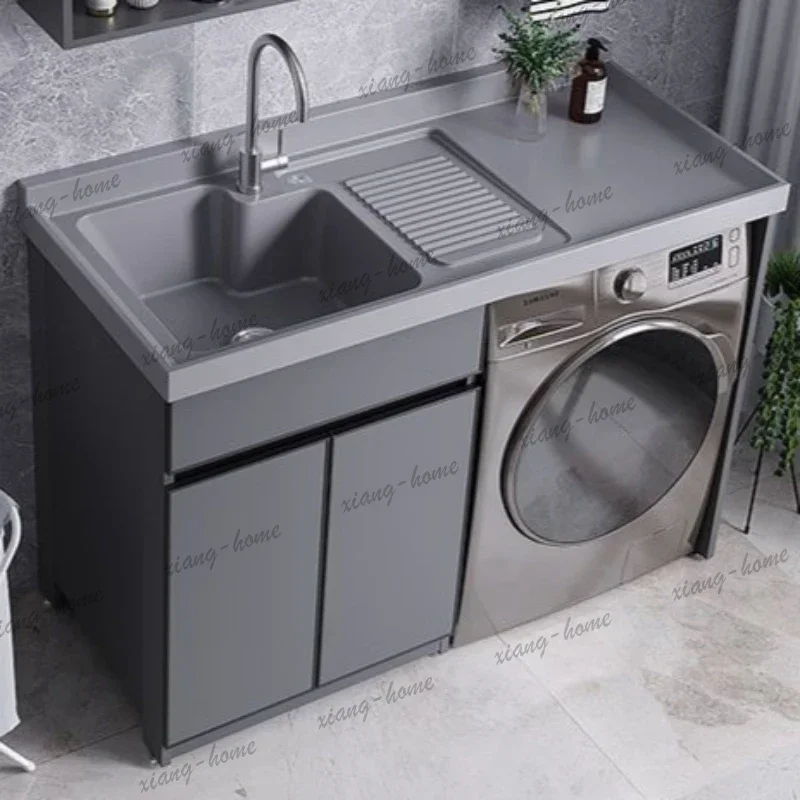 ld Space Aluminum Bathroom Cabinets Modern Hotel Indoors Floor Homestay Bathroom Cabinets Luxury Home Furniture