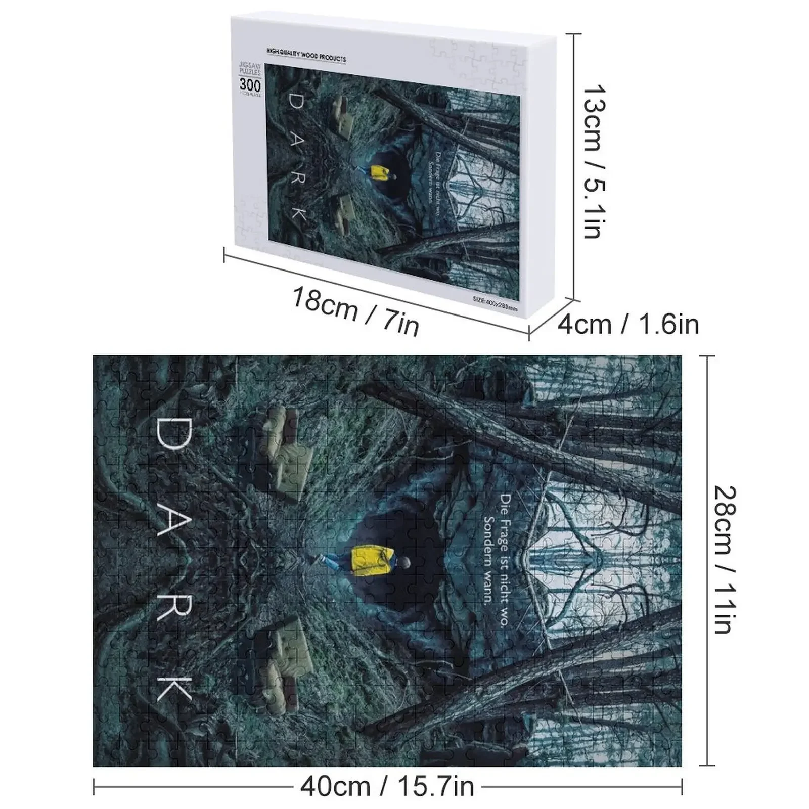 DARK ซีซั่น 1 จิ๊กซอว์ความละเอียดสูงพิเศษ รูปสัตว์ไม้ จิ๊กซอว์ไม้สำหรับผู้ใหญ่