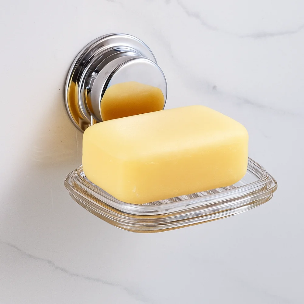 

Многоразовая мыльница на присоске для душа, настенный держатель для мыльной губки без удара, съемная прозрачная подставка для мыла, кухонная раковина