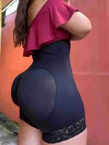 Imagen 2 del producto Fajas Colombianas moldeadoras de alta compresión, levantador de glúteos, entrenador de cintura de encaje, corsé moldeador de cuerpo para bragas de Control de barriga, Fajas